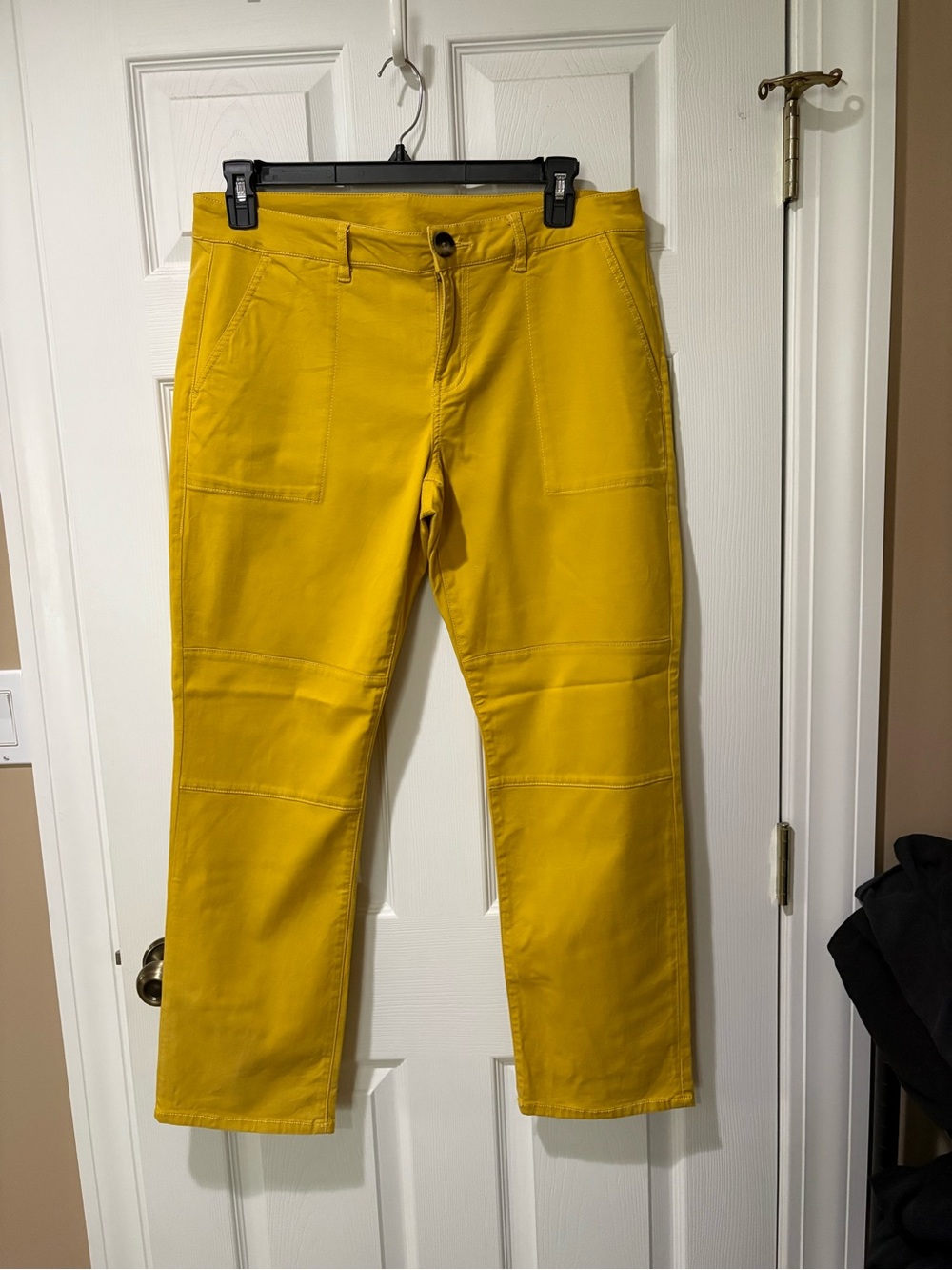 CAbi Womens Yellow Straight Chinos